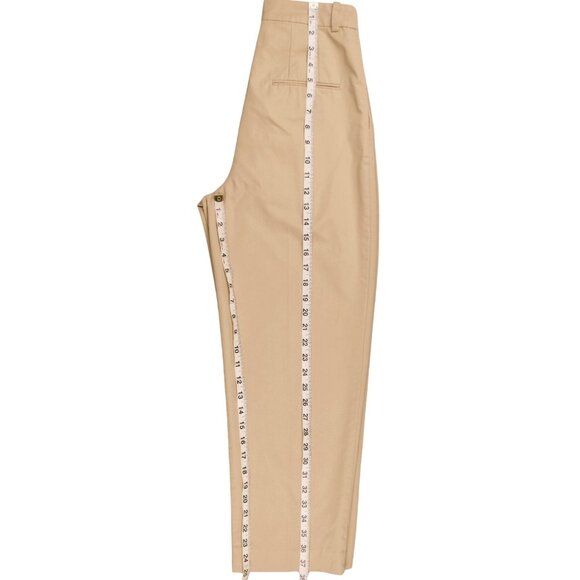 Mango MNG Pleated Beige Classic High Trousers – Pants Size US 4 - Picture 8 of 10